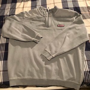 Men’s Vineyard Vines Shep Shirt XL, Grey Half Zip